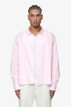 Raton Oversized Longsleeve Shirt Bubblegum White