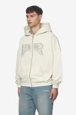 Avon Boxy Sweat Jacket Washed Salty Cream -Pegador® PGDR Next Wave E COMMERCE MENS DAY 248117