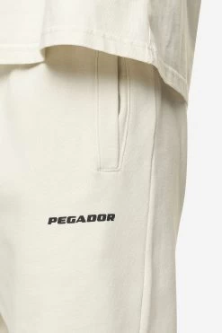 Logo Wide Sweat Pants Washed Salty Cream Black Gum -Pegador® PGDR Next Wave E COMMERCE MENS DAY 248534