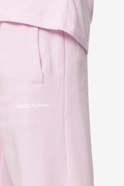 Logo Wide Sweat Pants Washed Bubblegum White Gum -Pegador® PGDR Next Wave E COMMERCE MENS DAY 248564