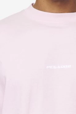 Logo Boxy Tee Washed Bubblegum White Gum -Pegador® PGDR Next Wave E COMMERCE MENS DAY 248609