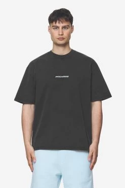 Colne Logo Oversized Tee Vintage Black Baby Blue -Pegador® PGDR Next Wave E COMMERCE MENS DAY 248914