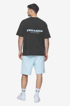 Colne Logo Oversized Tee Vintage Black Baby Blue -Pegador® PGDR Next Wave E COMMERCE MENS DAY 248926