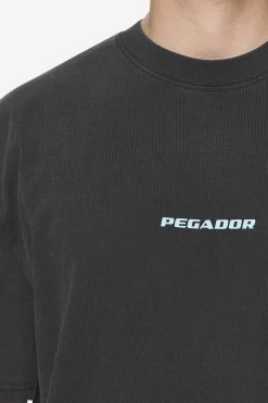 Colne Logo Oversized Tee Vintage Black Baby Blue -Pegador® PGDR Next Wave E COMMERCE MENS DAY 248928