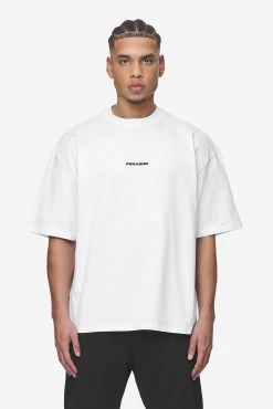 Logo Boxy Tee White Black Gum