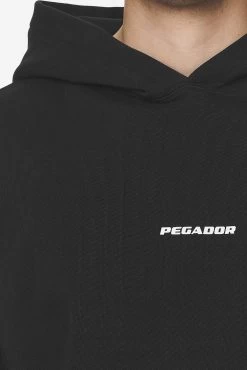 Logo Boxy Hoodie Washed Black White Gum -Pegador® PGDR Next Wave E COMMERCE MENS DAY 248987