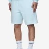 Logo Heavy Sweat Shorts Washed Baby Blue White Gum