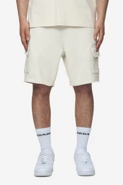 Otega Terry Cargo Shorts Washed Salty Cream -Pegador® PGDR Next Wave E COMMERCE MENS PANTS DAY 25115