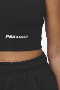 Ayla Crop Top Black White -Pegador® PGDR Next Wave E COMMERCE WMNS DAY 144456
