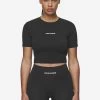 Ines Cropped Baby Tee Black White Gum -Pegador® PGDR Next Wave E COMMERCE WMNS DAY 144546
