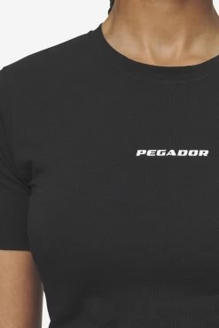 Ines Cropped Baby Tee Black White Gum -Pegador® PGDR Next Wave E COMMERCE WMNS DAY 144557