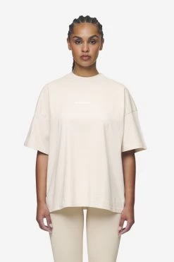 Arendal Logo Heavy Oversized Tee Washed Coast Sand White -Pegador® PGDR Next Wave E COMMERCE WMNS DAY 144783