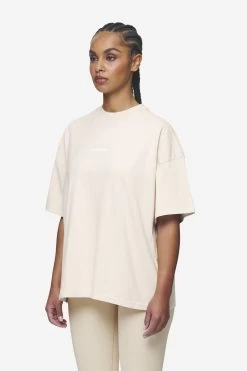Arendal Logo Heavy Oversized Tee Washed Coast Sand White -Pegador® PGDR Next Wave E COMMERCE WMNS DAY 144784