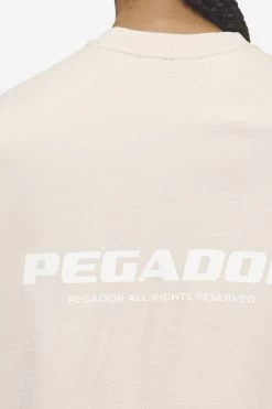 Arendal Logo Heavy Oversized Tee Washed Coast Sand White -Pegador® PGDR Next Wave E COMMERCE WMNS DAY 144811