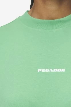 Bracy Heavy Oversized Tee Washed Peppermint Green White Gum -Pegador® PGDR Next Wave E COMMERCE WMNS DAY 144934