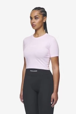 Ines Cropped Baby Tee Washed Bubblegum White Gum -Pegador® PGDR Next Wave E COMMERCE WMNS DAY 145089