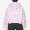 Luna Logo Oversized Cropped Hoodie Washed Bubblegum White -Pegador® PGDR Next Wave E COMMERCE WMNS DAY 145129