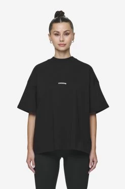Gabi Heavy Oversized Tee Black -Pegador® PGDR Next Wave E COMMERCE WMNS DAY 245619