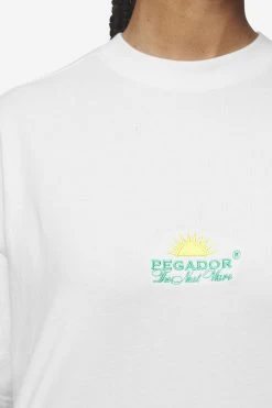 Flora Heavy Oversized Tee White -Pegador® PGDR Next Wave E COMMERCE WMNS DAY 245796