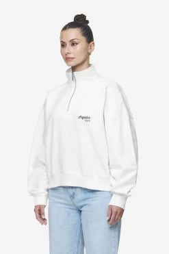 Luz Oversized Halfzip Sweater White -Pegador® PGDR Next Wave E COMMERCE WMNS DAY 245889