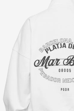 Luz Oversized Halfzip Sweater White -Pegador® PGDR Next Wave E COMMERCE WMNS DAY 245901