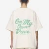Yebra Heavy Oversized Tee Washed Coast Sand -Pegador® PGDR Next Wave E COMMERCE WMNS DAY 245977