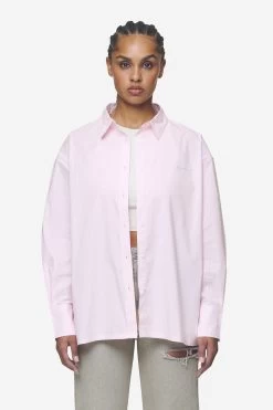 Avenida Striped Oversized Overshirt Bubblegum White -Pegador® PGDR Next Wave E COMMERCE WMNS DAY 245986