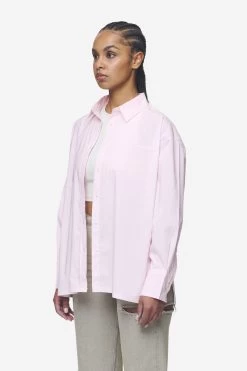 Avenida Striped Oversized Overshirt Bubblegum White -Pegador® PGDR Next Wave E COMMERCE WMNS DAY 245989