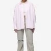Avenida Striped Oversized Overshirt Bubblegum White 1 Avenida Striped Oversized Overshirt Bubblegum White -Pegador® PGDR Next Wave E COMMERCE WMNS DAY 245990