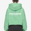 Lana Logo Cropped Sweat Jacket Washed Peppermint Green White -Pegador® PGDR Next Wave E COMMERCE WMNS DAY 246269 1b1b4d27 c807 4f99 970c 4d0bec2ec5d1