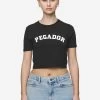 Jenna Cropped Baby Tee Black -Pegador® PGDR Next Wave E COMMERCE WMNS DAY 246297
