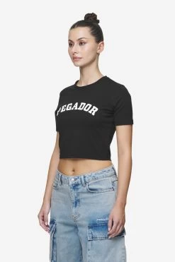 Jenna Cropped Baby Tee Black -Pegador® PGDR Next Wave E COMMERCE WMNS DAY 246299