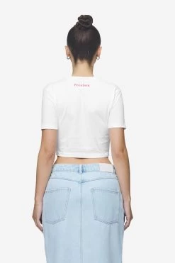 Reyna Cropped Baby Tee White -Pegador® PGDR Next Wave E COMMERCE WMNS DAY 2 PART 246462