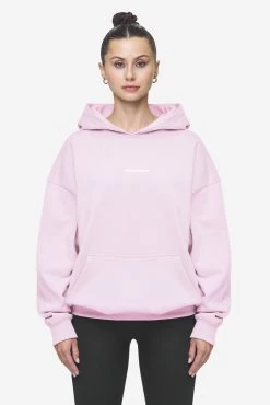 Clarita Logo Oversized Hoodie Washed Bubblegum White Gum