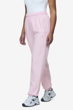 Villa High Waisted Sweat Pants Washed Bubblegum White Gum -Pegador® PGDR Next Wave E COMMERCE WMNS PANTS4535