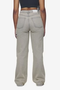 Romani Destroyed High Waist Jeans Washed Coast Sand -Pegador® PGDR Next Wave E COMMERCE WMNS PANTS DAY 24561