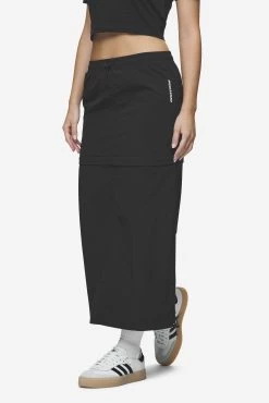 Delia 2-In-1 Parachute Skirt Black