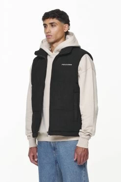 Bardon Cord Puffer Vest Black -Pegador® PGDR OUTERWEAR MENS6005