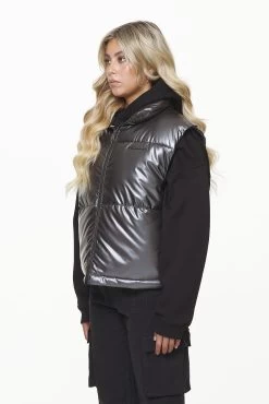 Angel Puffer Vest Dark Chrome -Pegador® PGDR OUTERWEAR WMNS5483