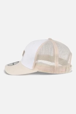 P Logo Baseball Trucker Cap White Desert Sand -Pegador® PLOGOBASEBALLTRUCKERCAPWHITEDESERTSAND2