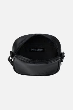 Skibo Logo Faux Leather Shoulder Strap Bag Black -Pegador® SKIBOLOGOFAUXLEATHERSHOULDERSTRAPBAGBLACK5