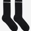 Side Logo Socks Black White -Pegador® SideLogoSocksBlackWhite