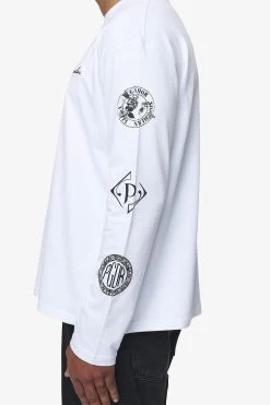 Teston Longsleeve White -Pegador® detail PGDR BLACKFRIDAY 2023 MENS19661