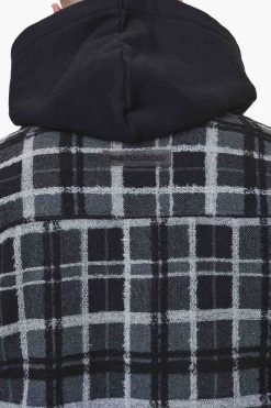 Flato Heavy Flannel Shirt Coal Black -Pegador® detail PGDR BLACKFRIDAY 2023 MENS20074